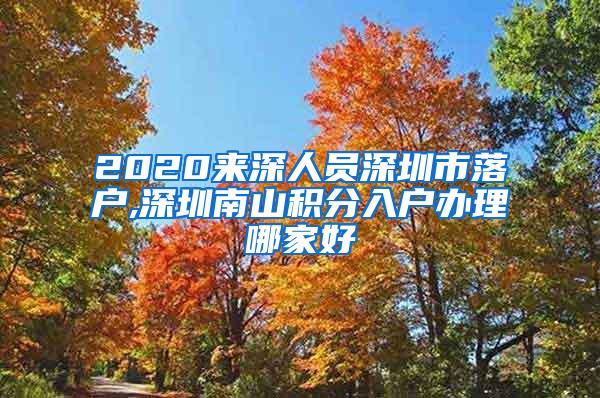 2020来深人员深圳市落户,深圳南山积分入户办理哪家好