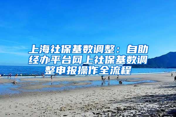 上海社保基数调整：自助经办平台网上社保基数调整申报操作全流程