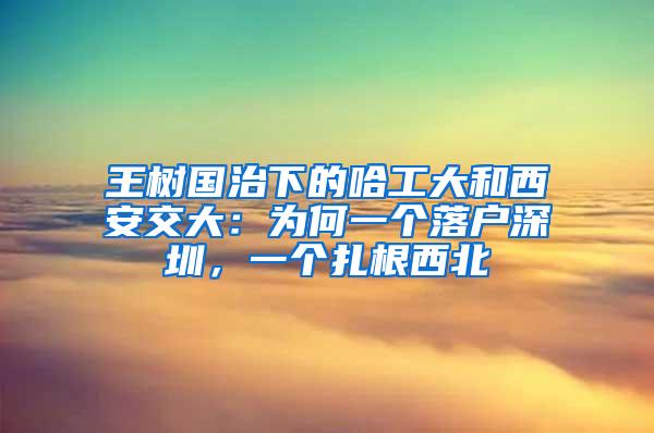 王树国治下的哈工大和西安交大：为何一个落户深圳，一个扎根西北