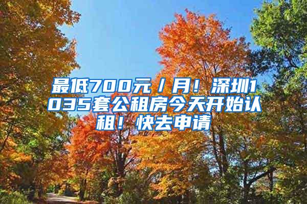 最低700元／月！深圳1035套公租房今天开始认租！快去申请