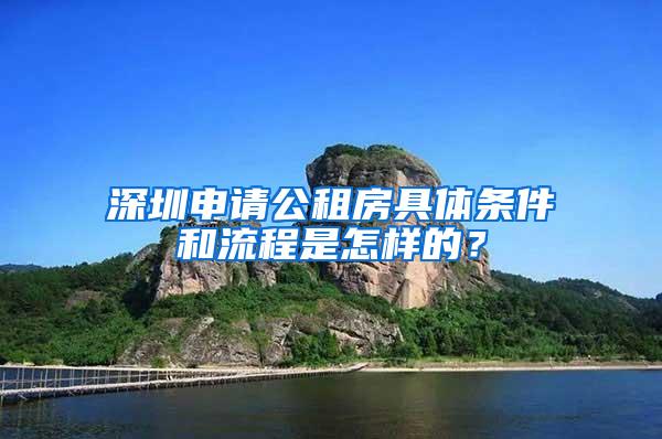 深圳申请公租房具体条件和流程是怎样的？