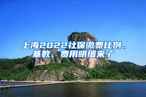 上海2022社保缴费比例、基数、费用明细来了