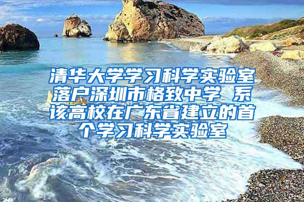 清华大学学习科学实验室落户深圳市格致中学 系该高校在广东省建立的首个学习科学实验室