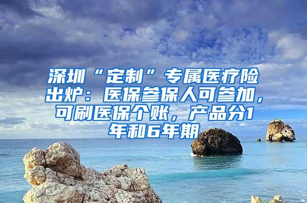 深圳“定制”专属医疗险出炉：医保参保人可参加，可刷医保个账，产品分1年和6年期