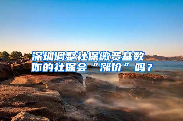 深圳调整社保缴费基数 你的社保会“涨价”吗？