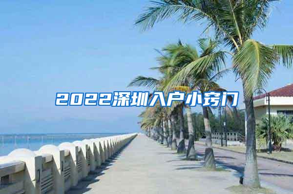 2022深圳入户小窍门