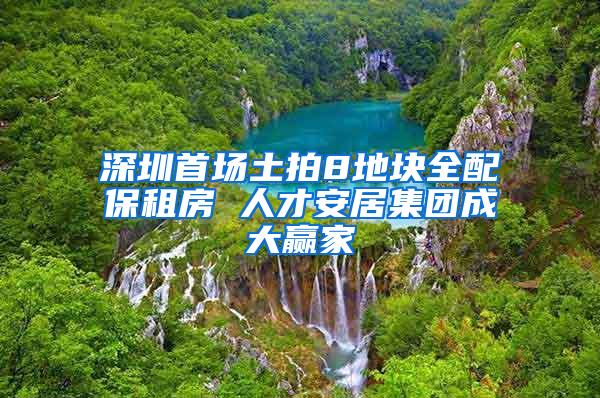 深圳首场土拍8地块全配保租房 人才安居集团成大赢家