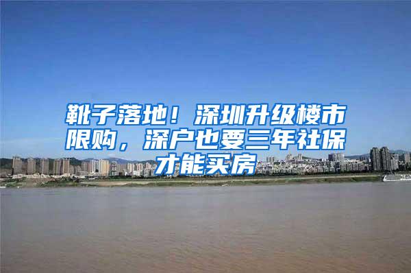 靴子落地！深圳升级楼市限购，深户也要三年社保才能买房