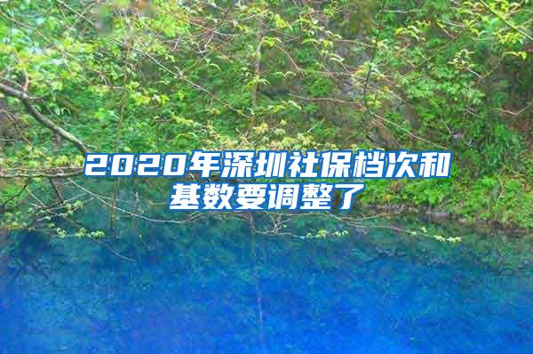 2020年深圳社保档次和基数要调整了