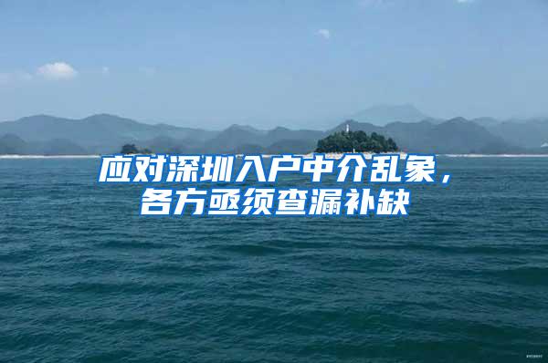 应对深圳入户中介乱象，各方亟须查漏补缺