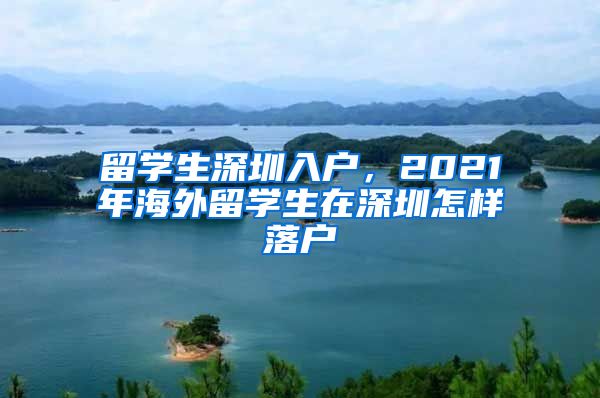 留学生深圳入户，2021年海外留学生在深圳怎样落户