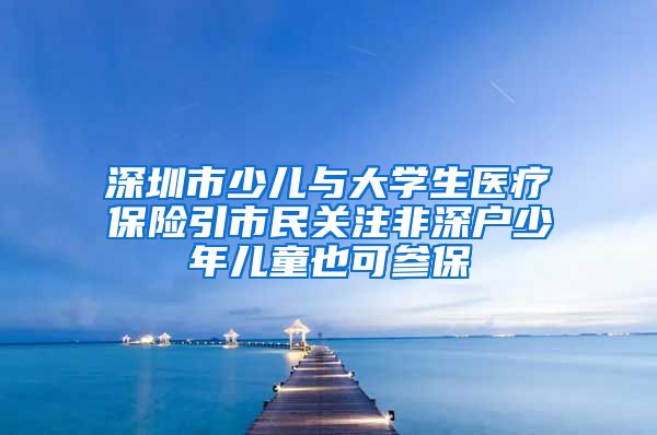 深圳市少儿与大学生医疗保险引市民关注非深户少年儿童也可参保