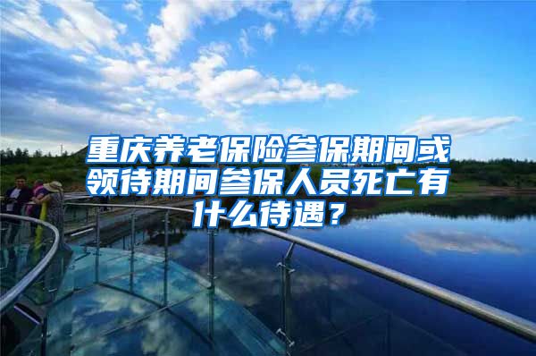 重庆养老保险参保期间或领待期间参保人员死亡有什么待遇？