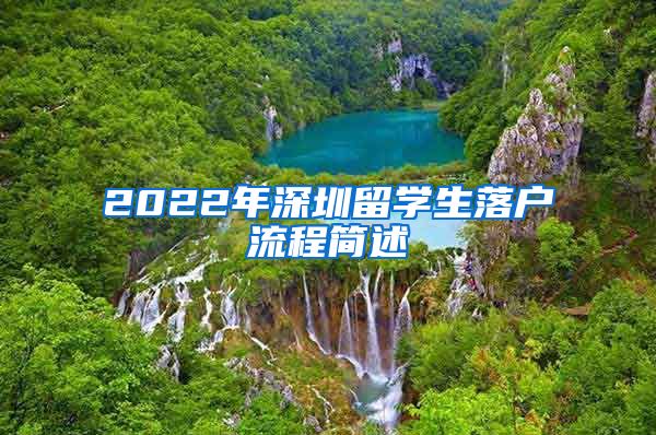 2022年深圳留学生落户流程简述