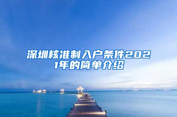 深圳核准制入户条件2021年的简单介绍