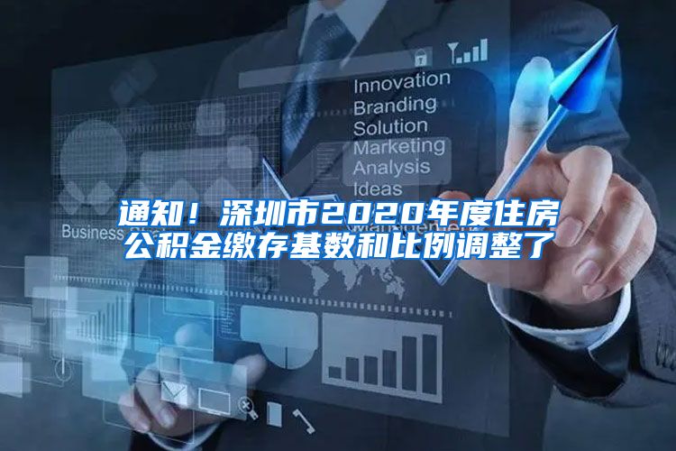 通知！深圳市2020年度住房公积金缴存基数和比例调整了