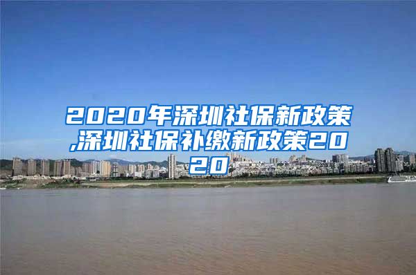 2020年深圳社保新政策,深圳社保补缴新政策2020