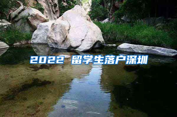 2022 留学生落户深圳