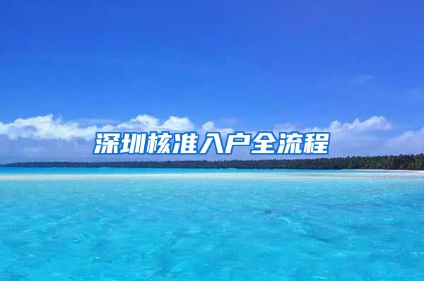 深圳核准入户全流程