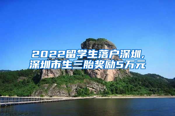 2022留学生落户深圳,深圳市生三胎奖励5万元