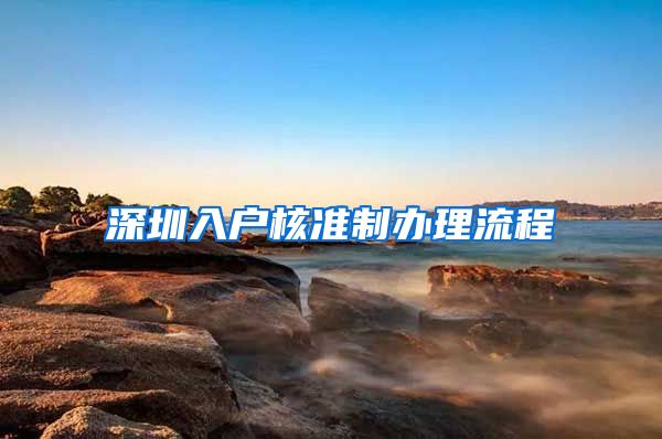 深圳入户核准制办理流程