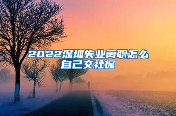 2022深圳失业离职怎么自己交社保