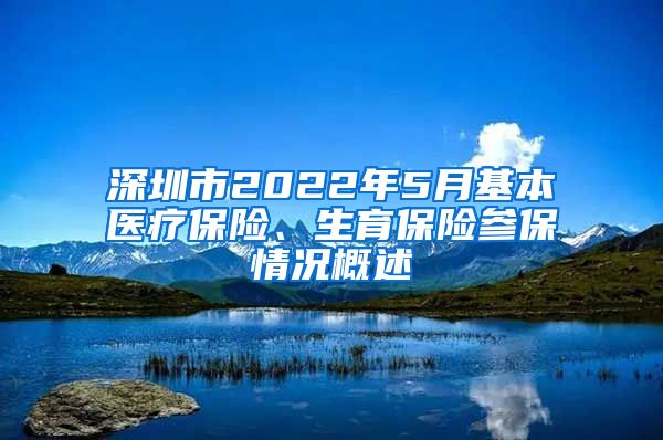 深圳市2022年5月基本医疗保险、生育保险参保情况概述