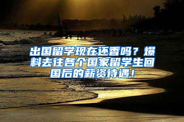 出国留学现在还香吗？爆料去往各个国家留学生回国后的薪资待遇！