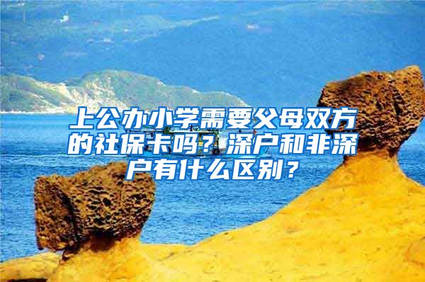 上公办小学需要父母双方的社保卡吗？深户和非深户有什么区别？