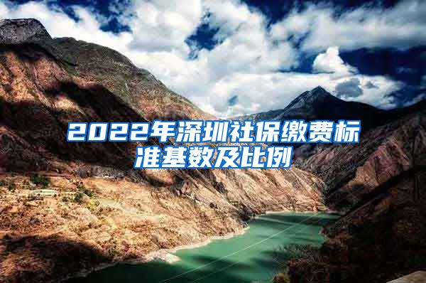 2022年深圳社保缴费标准基数及比例