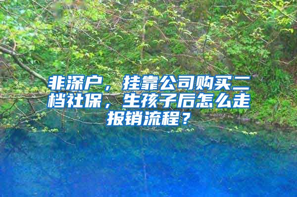 非深户，挂靠公司购买二档社保，生孩子后怎么走报销流程？