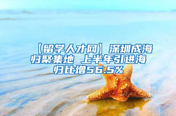 【留学人才网】深圳成海归聚集地 上半年引进海归比增56.5%