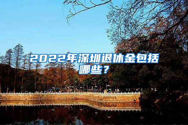 2022年深圳退休金包括哪些？