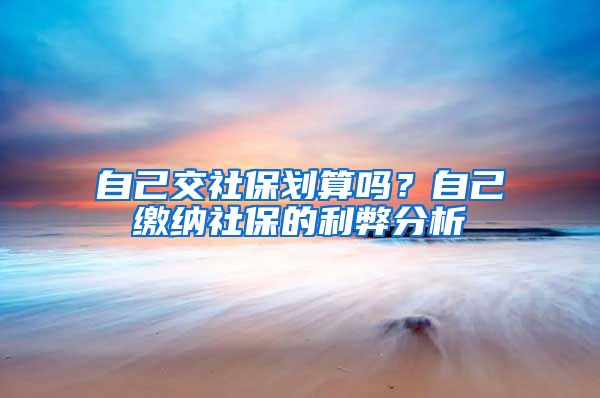 自己交社保划算吗？自己缴纳社保的利弊分析