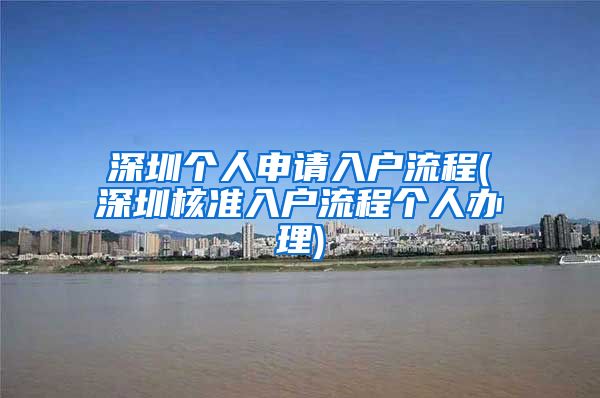 深圳个人申请入户流程(深圳核准入户流程个人办理)