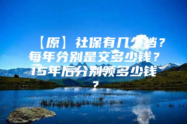 【原】社保有几个档？每年分别是交多少钱？15年后分别领多少钱？