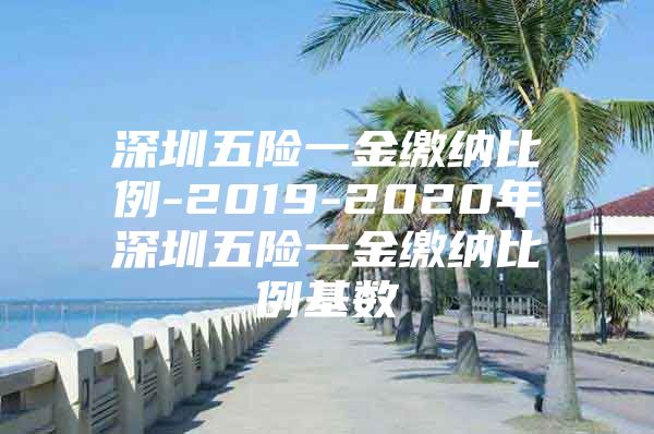 深圳五险一金缴纳比例-2019-2020年深圳五险一金缴纳比例基数