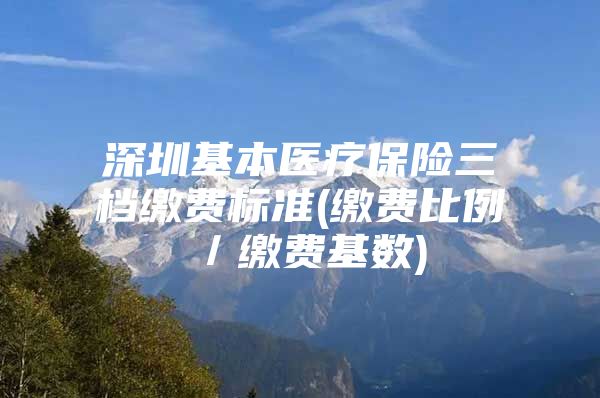 深圳基本医疗保险三档缴费标准(缴费比例／缴费基数)