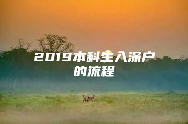 2019本科生入深户的流程