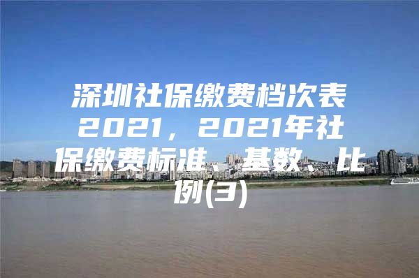 深圳社保缴费档次表2021，2021年社保缴费标准、基数、比例(3)