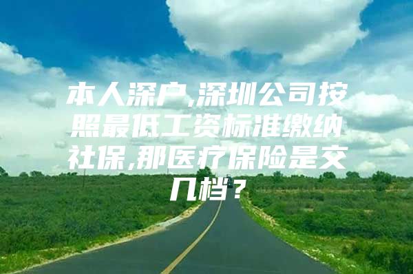 本人深户,深圳公司按照最低工资标准缴纳社保,那医疗保险是交几档？