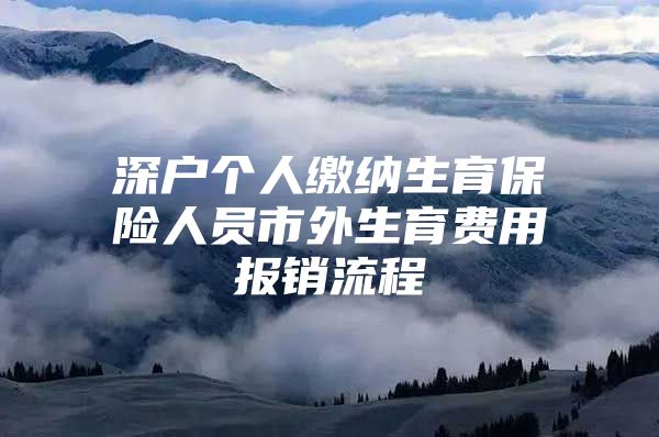 深户个人缴纳生育保险人员市外生育费用报销流程