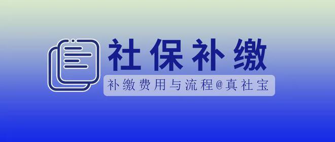 2021年深圳社保补缴的流程与补缴费用计算