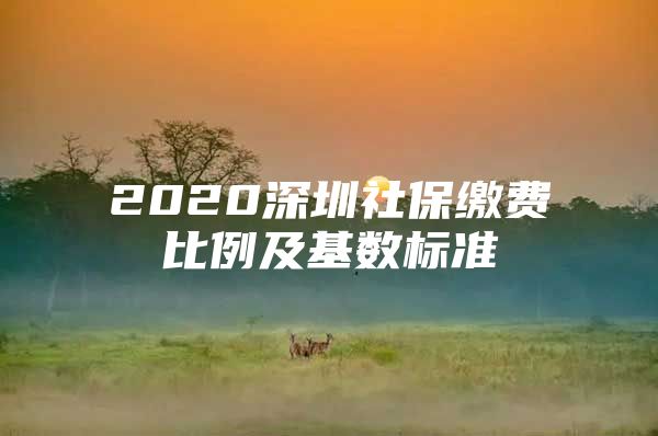 2020深圳社保缴费比例及基数标准