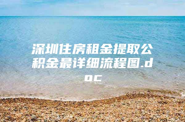 深圳住房租金提取公积金最详细流程图.doc