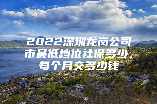 2022深圳龙岗公司市最低档位社保多少，每个月交多少钱