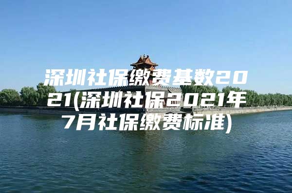 深圳社保缴费基数2021(深圳社保2021年7月社保缴费标准)