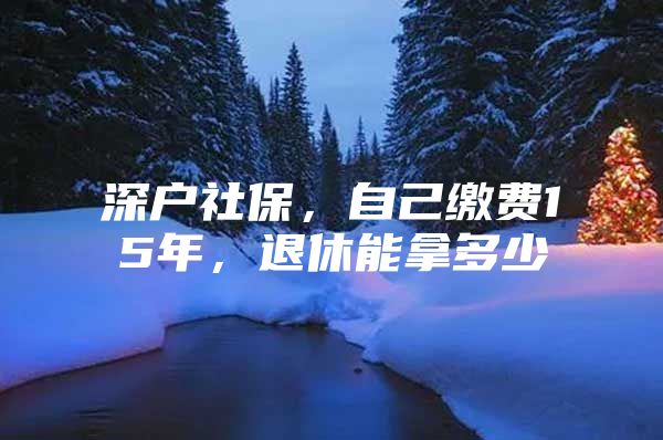 深户社保，自己缴费15年，退休能拿多少