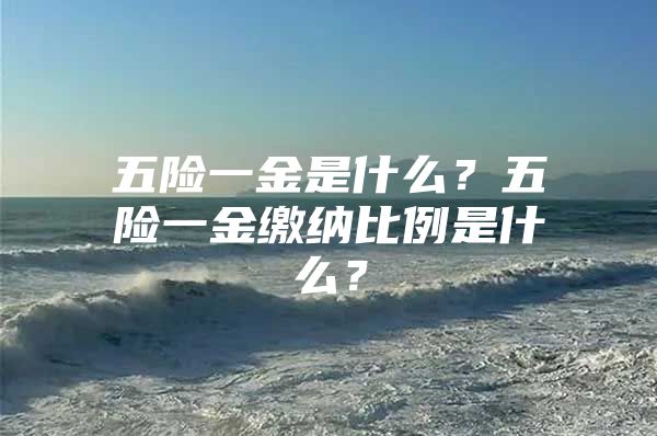 五险一金是什么？五险一金缴纳比例是什么？