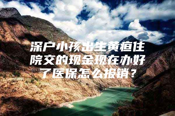 深户小孩出生黄疸住院交的现金现在办好了医保怎么报销？